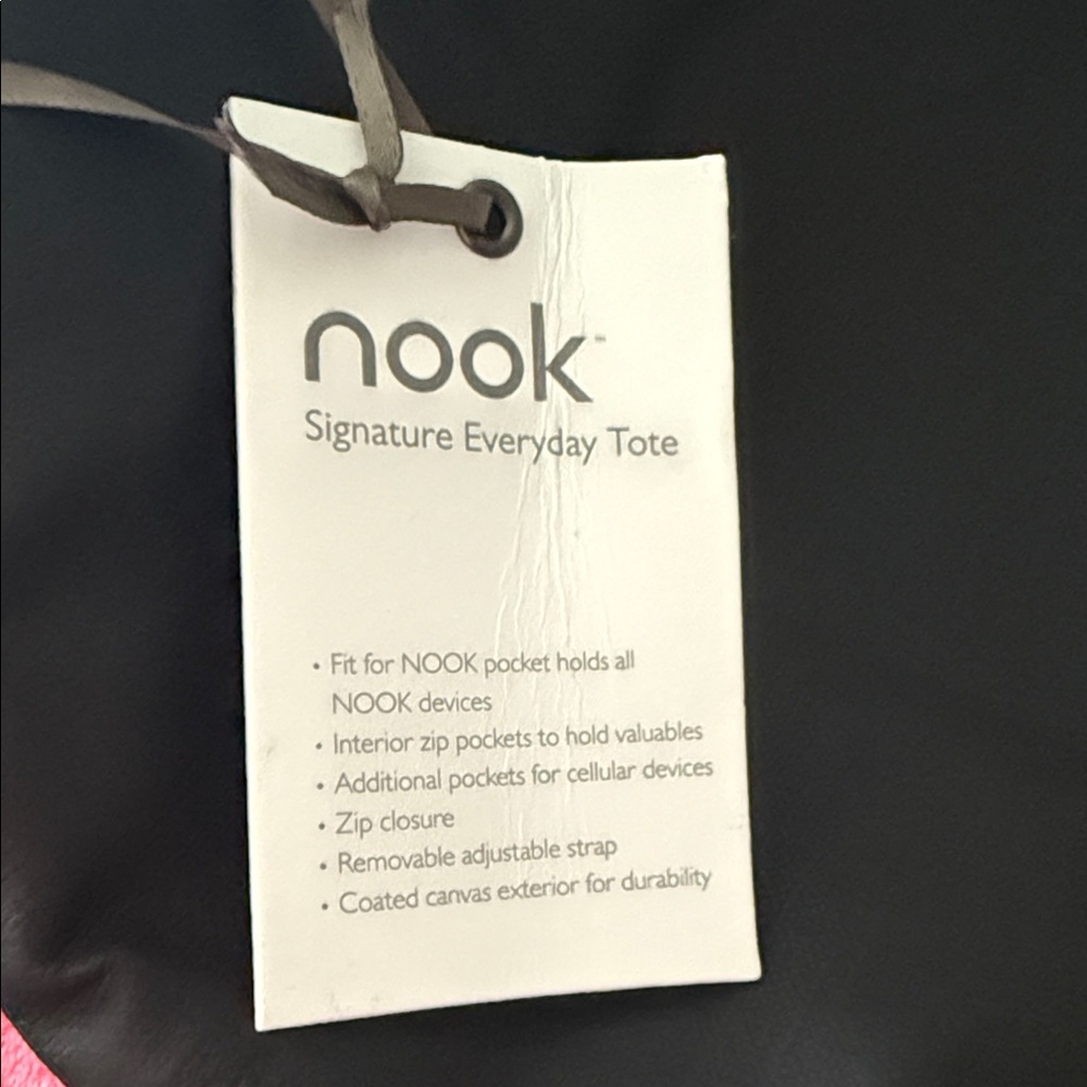 Nook Black Tote Bag - Picture 9 of 9